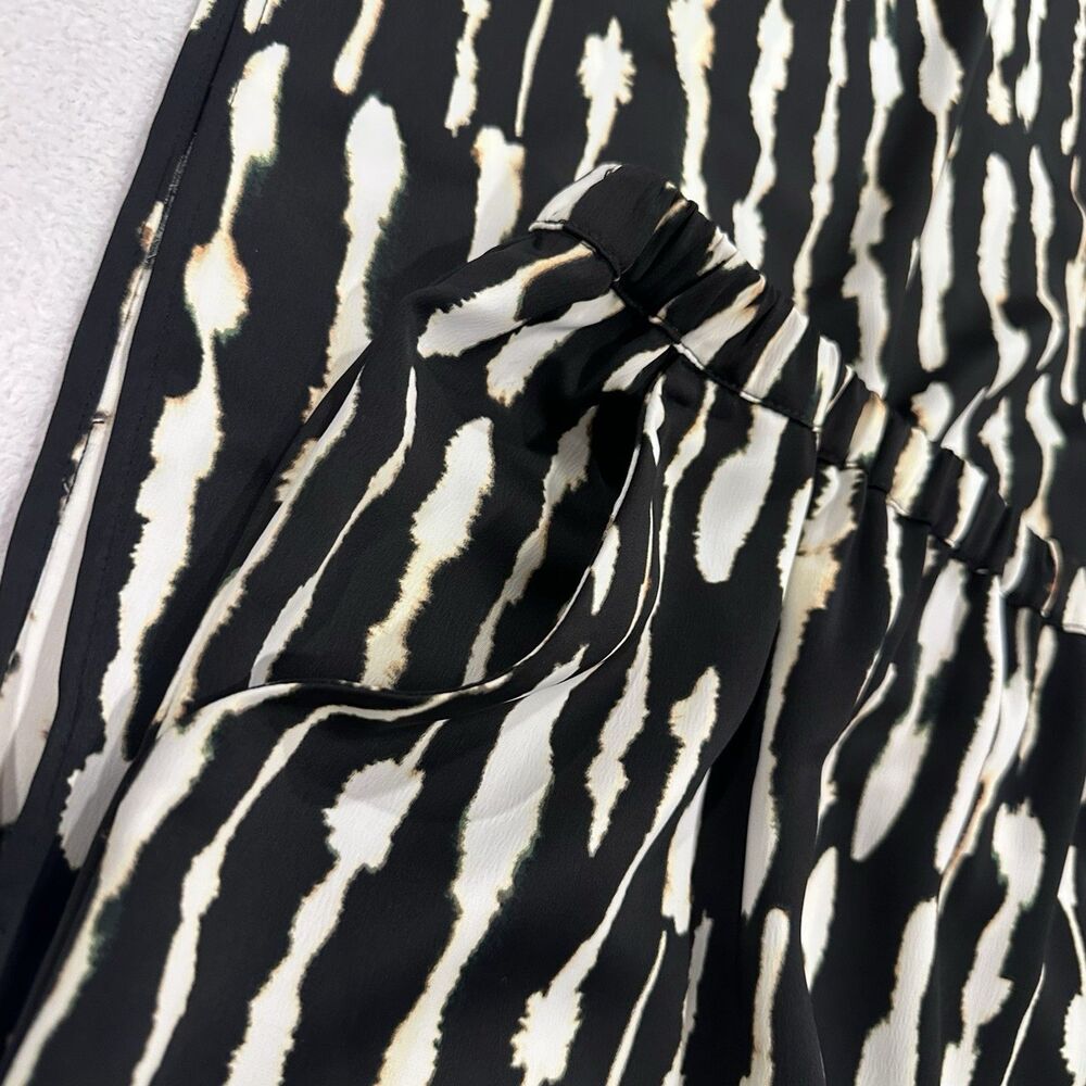 New Bar III Collab Black Wht Print Size 1X Printed A-Line Maxi Skirt MSRP$69.50 - Picture 5 of 8
